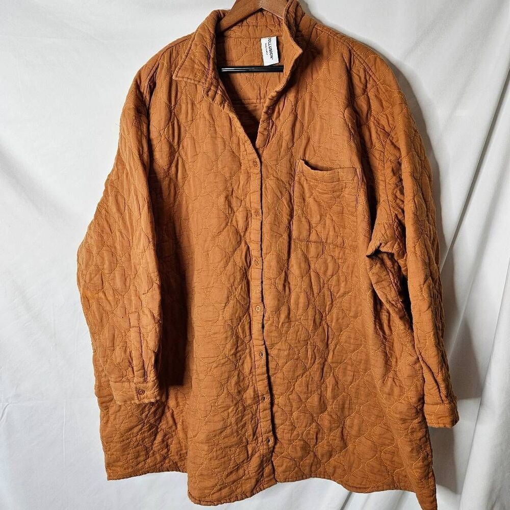 Asos Collusion Plus Exclusive Quilted Shirt Dress‎ sz 20